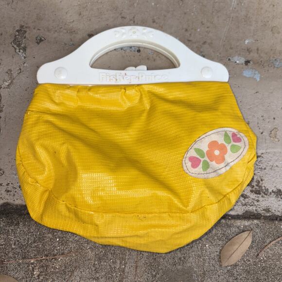 Vintage Fisher Price My Pretty Dress Up Yellow Purse - Picture 1 of 4